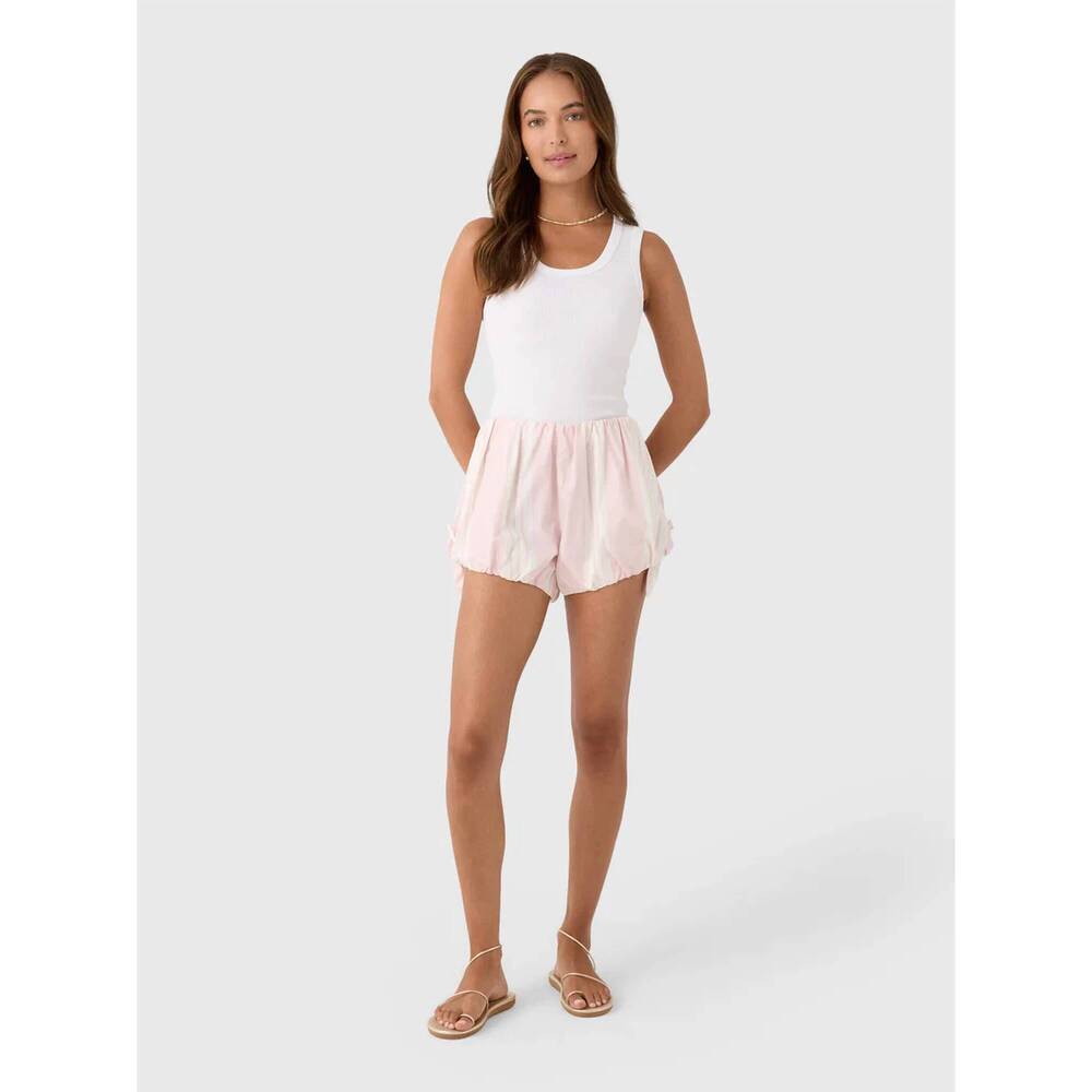 NEW POSSE rosie short in pink stripe